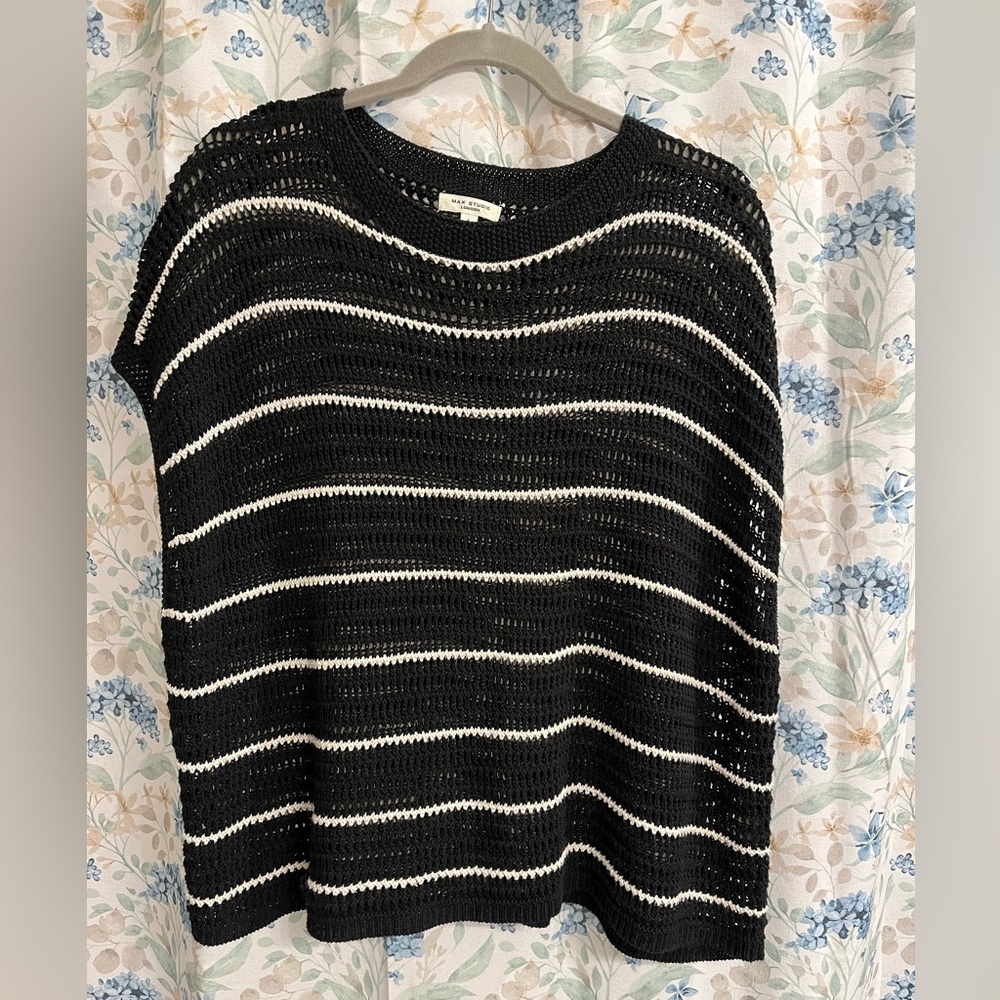 Max Studio crochet top